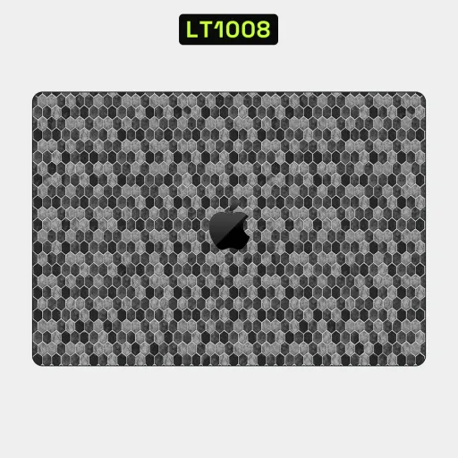 Premium Honeycomb Laptops Skin - Wholesale | Nexa Skins — LT1008 - Honeycomb Raw Skins (hexagon, monochrome, grey)