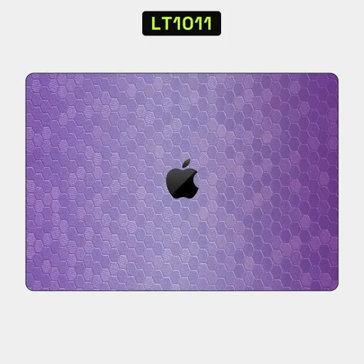 Premium Honeycomb Laptops Skin - Wholesale | Nexa Skins — LT1011 - Honeycomb Raw Skins (purple, hexagon, gradient)