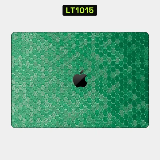 Premium Honeycomb Laptops Skin - Wholesale | Nexa Skins — LT1015 - Honeycomb Raw Skins (green, textured, geometric)