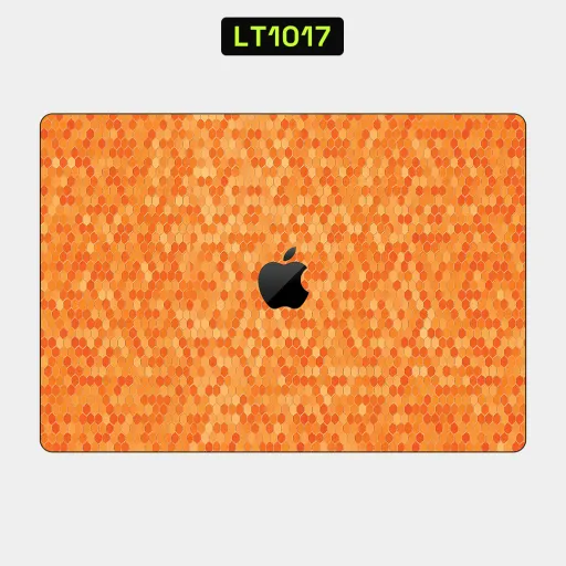 Premium Honeycomb Laptops Skin - Wholesale | Nexa Skins — LT1017 - Honeycomb Raw Skins (orange, hexagonal, textured)
