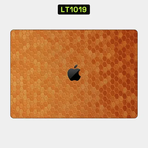 Premium Honeycomb Laptops Skin - Wholesale | Nexa Skins — LT1019 - Honeycomb Raw Skins (orange, textured, geometric)