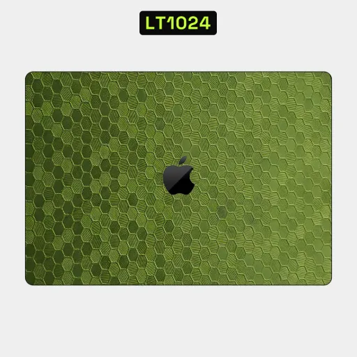 Premium Honeycomb Laptops Skin - Wholesale | Nexa Skins — LT1024 - Honeycomb Raw Skins (green, textured, geometric)