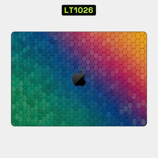Premium Honeycomb Laptops Skin - Wholesale | Nexa Skins — LT1026 - Honeycomb Raw Skins (rainbow, gradient, textured)