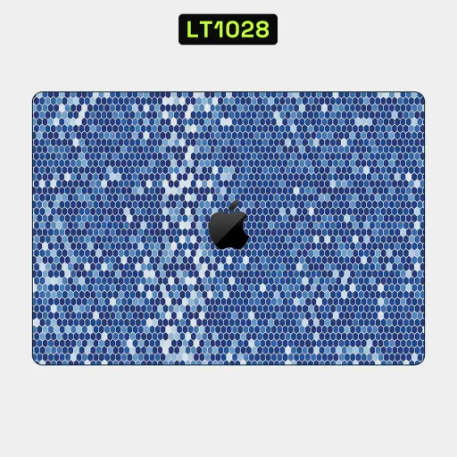 Premium Honeycomb Laptops Skin - Wholesale | Nexa Skins — LT1028 - Honeycomb Raw Skins (blue, geometric, pattern)