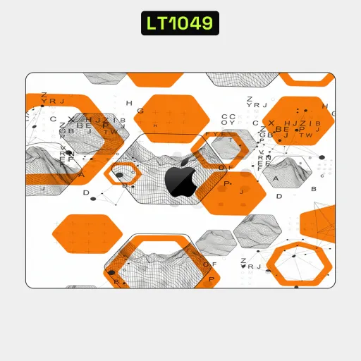 Premium Honeycomb Laptops Skin - Wholesale | Nexa Skins — LT1049 - Honeycomb Raw Skins (orange, white, apple)