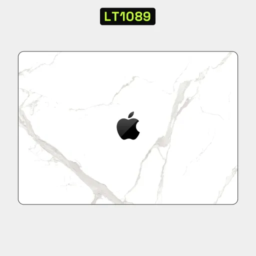 Premium Marble Laptops Skin - Wholesale | Nexa Skins — LT1089 - Marble Raw Skins (white, stone, minimalist)