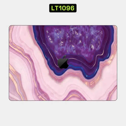Premium Marble Laptops Skin - Wholesale | Nexa Skins — LT1096 - Marble Raw Skins (purple, pink, agate)