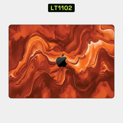 Premium Marble Laptops Skin - Wholesale | Nexa Skins — LT1102 - Marble Raw Skins (orange, brown, marbled)