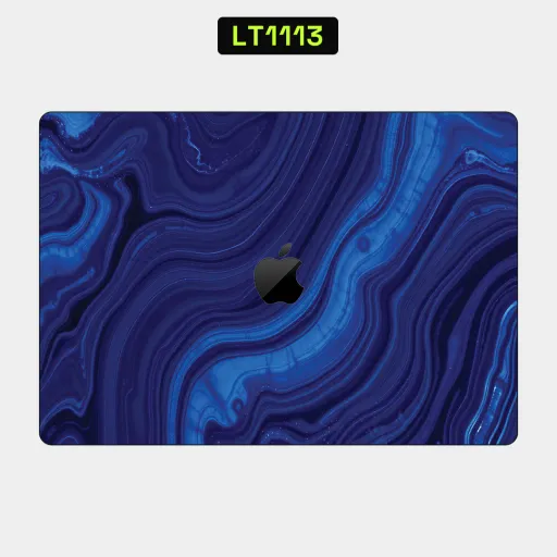 Premium Marble Laptops Skin - Wholesale | Nexa Skins — LT1113 - Marble Raw Skins (blue, swirls, agate)