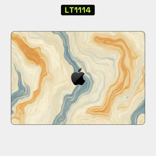 Premium Marble Laptops Skin - Wholesale | Nexa Skins — LT1114 - Marble Raw Skins (waves, abstract, beige)