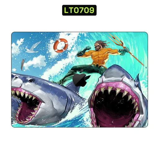 Premium Movies Laptops Skin - Wholesale | Nexa Skins — LT0709 - Movies Raw Skins (aquaman, dc comics, superhero)