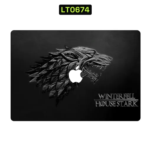 Premium Movies Laptops Skin - Wholesale | Nexa Skins — LT0674 - Movies Raw Skins (game of thrones, house stark, wolf)