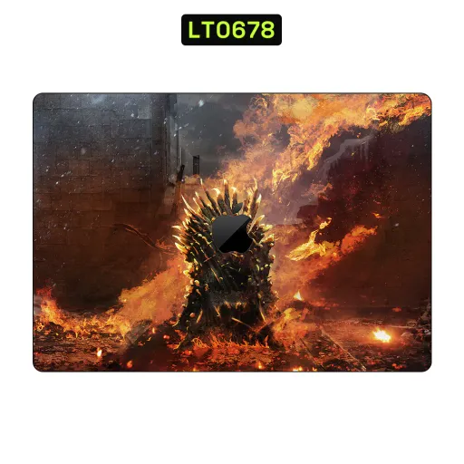 Premium Movies Laptops Skin - Wholesale | Nexa Skins — LT0678 - Movies Raw Skins (throne, fire, flames)
