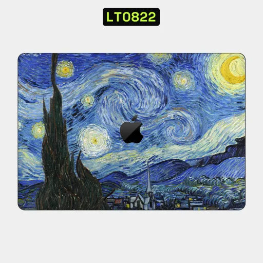 Premium Museum Laptops Skin - Wholesale | Nexa Skins — LT0822 - Museum Raw Skins (vangogh, starry night, painting)