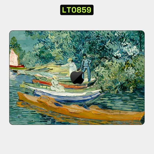 Premium Museum Laptops Skin - Wholesale | Nexa Skins — LT0859 - Museum Raw Skins (painting, impressionism, boats)