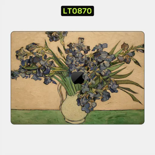 Premium Museum Laptops Skin - Wholesale | Nexa Skins — LT0870 - Museum Raw Skins (van gogh, painting, flowers)