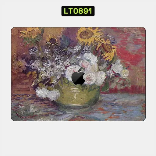 Premium Museum Laptops Skin - Wholesale | Nexa Skins — LT0891 - Museum Raw Skins (vangogh, painting, sunflowers)