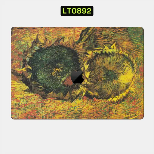Premium Museum Laptops Skin - Wholesale | Nexa Skins — LT0892 - Museum Raw Skins (van gogh, sunflowers, painting)