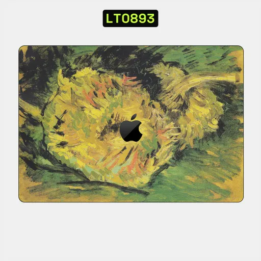 Premium Museum Laptops Skin - Wholesale | Nexa Skins — LT0893 - Museum Raw Skins (painting, van gogh, sunflowers)