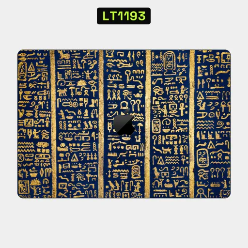 Premium Museum Laptops Skin - Wholesale | Nexa Skins — LT1193 - Museum Raw Skins (egyptian, hieroglyphics, gold)