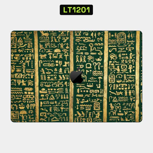 Premium Museum Laptops Skin - Wholesale | Nexa Skins — LT1201 - Museum Raw Skins (egyptian, hieroglyphs, gold)
