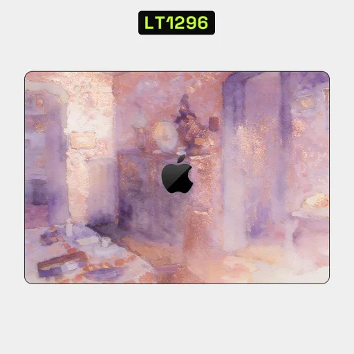 Premium Museum Laptops Skin - Wholesale | Nexa Skins — LT1296 - Museum Raw Skins (watercolor, painting, purple)