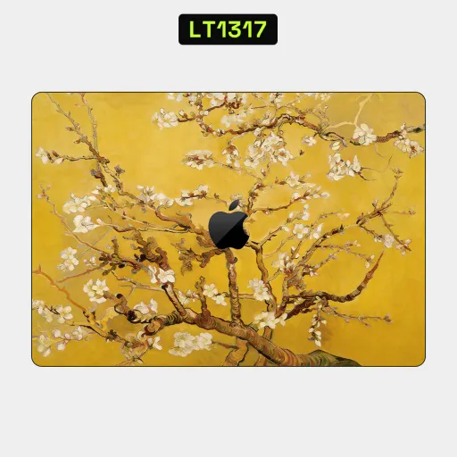 Premium Museum Laptops Skin - Wholesale | Nexa Skins — LT1317 - Museum Raw Skins (van gogh, blossom, yellow)