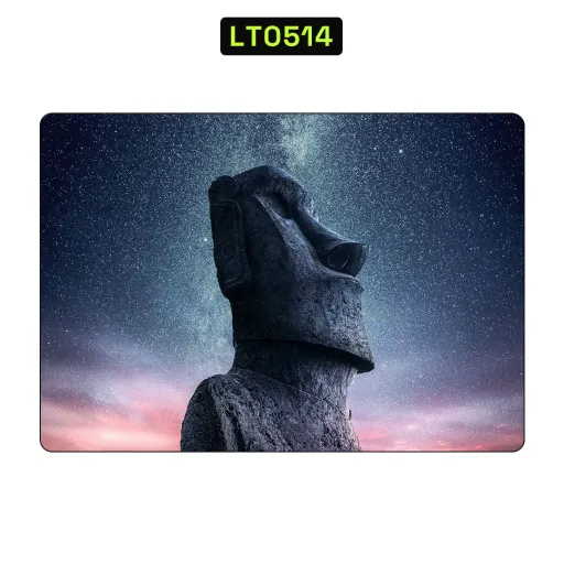 Premium Museum Laptops Skin - Wholesale | Nexa Skins — LT0514 - Museum Raw Skins (moai, statue, galaxy)