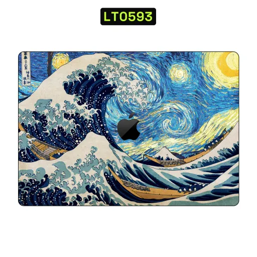 Premium Museum Laptops Skin - Wholesale | Nexa Skins — LT0593 - Museum Raw Skins (art, painting, waves)