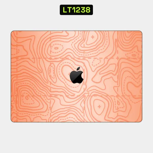 Premium Other Laptops Skin - Wholesale | Nexa Skins — LT1238 - Other Raw Skins (topographic, peach, contour)
