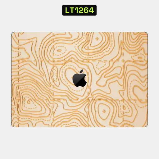 Premium Other Laptops Skin - Wholesale | Nexa Skins — LT1264 - Other Raw Skins (topography, map, beige)