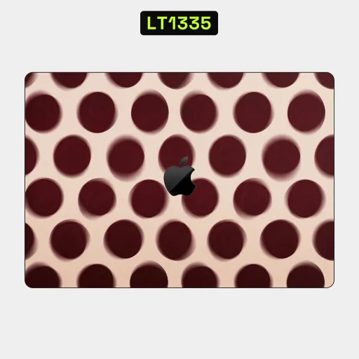 Premium Other Laptops Skin - Wholesale | Nexa Skins — LT1335 - Other Raw Skins (polka dot, burgundy, beige)