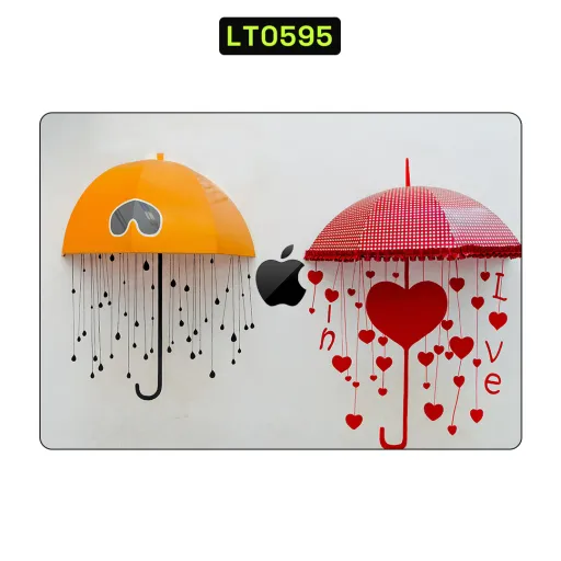 Premium Other Laptops Skin - Wholesale | Nexa Skins — LT0595 - Other Raw Skins (apple logo, umbrellas, orange)