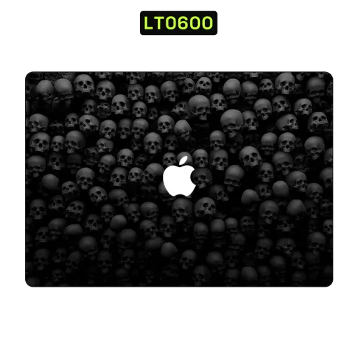 Premium Other Laptops Skin - Wholesale | Nexa Skins — LT0600 - Other Raw Skins (skulls, black, macbook)