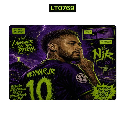Premium Sport Laptops Skin - Wholesale | Nexa Skins — LT0769 - Sport Raw Skins (neymar, football, purple)