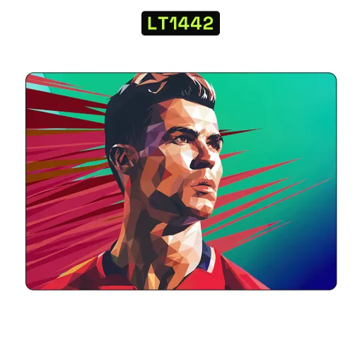 Premium Sport Laptops Skin - Wholesale | Nexa Skins — LT1442 - Sport Raw Skins (cristiano ronaldo, soccer player, low poly)