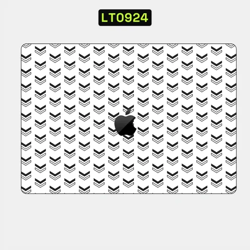 Premium Strip Lines Laptops Skin - Wholesale | Nexa Skins — LT0924 - Strip Lines Raw Skins (chevron, black and white, geometric)