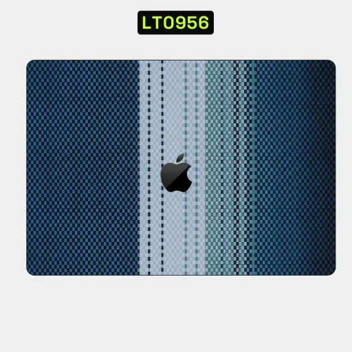 Premium Strip Lines Laptops Skin - Wholesale | Nexa Skins — LT0956 - Strip Lines Raw Skins (stripes, blue, carbon fiber)