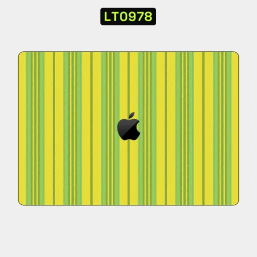 Premium Strip Lines Laptops Skin - Wholesale | Nexa Skins — LT0978 - Strip Lines Raw Skins (stripes, yellow, green)