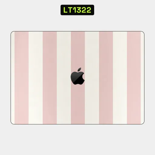 Premium Strip Lines Laptops Skin - Wholesale | Nexa Skins — LT1322 - Strip Lines Raw Skins (stripes, pink, white)