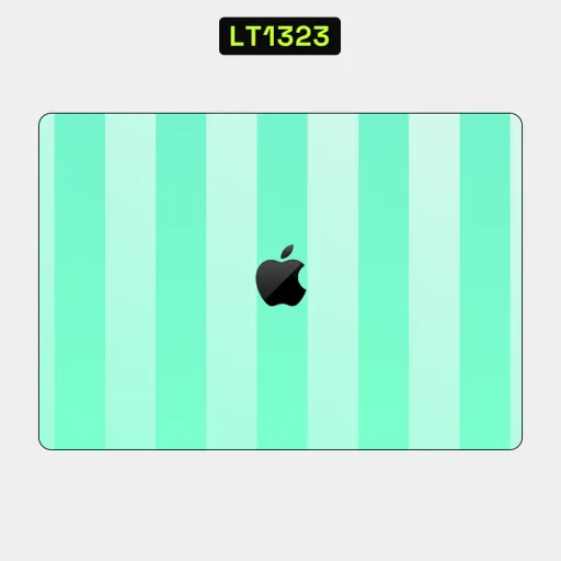 Premium Strip Lines Laptops Skin - Wholesale | Nexa Skins — LT1323 - Strip Lines Raw Skins (stripes, mint green, vertical lines)