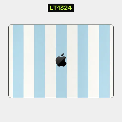 Premium Strip Lines Laptops Skin - Wholesale | Nexa Skins — LT1324 - Strip Lines Raw Skins (stripes, blue, white)