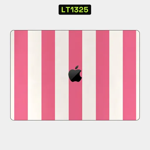 Premium Strip Lines Laptops Skin - Wholesale | Nexa Skins — LT1325 - Strip Lines Raw Skins (stripes, pink, white)