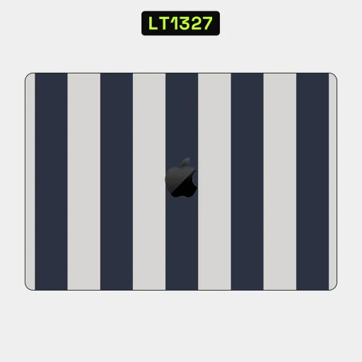 Premium Strip Lines Laptops Skin - Wholesale | Nexa Skins — LT1327 - Strip Lines Raw Skins (stripes, vertical stripes, navy blue)