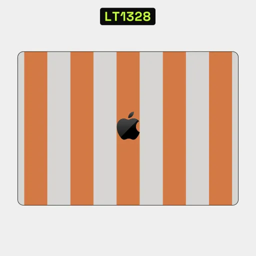 Premium Strip Lines Laptops Skin - Wholesale | Nexa Skins — LT1328 - Strip Lines Raw Skins (striped, orange, grey)