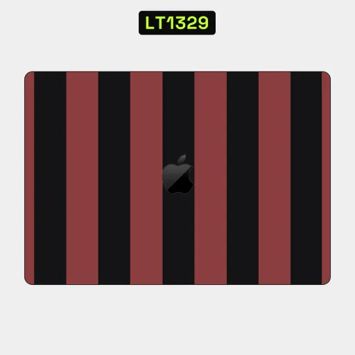 Premium Strip Lines Laptops Skin - Wholesale | Nexa Skins — LT1329 - Strip Lines Raw Skins (stripes, vertical stripes, maroon)