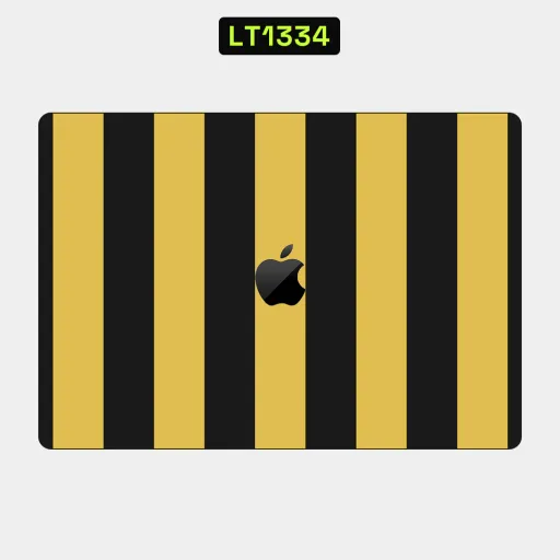 Premium Strip Lines Laptops Skin - Wholesale | Nexa Skins — LT1334 - Strip Lines Raw Skins (yellow, black, stripes)