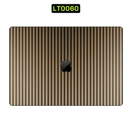 Premium Strip Lines Laptops Skin - Wholesale | Nexa Skins — LT0060 - Strip Lines Raw Skins (stripes, brown, gold)