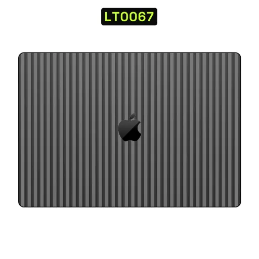 Premium Strip Lines Laptops Skin - Wholesale | Nexa Skins — LT0067 - Strip Lines Raw Skins (stripes, vertical lines, dark gray)