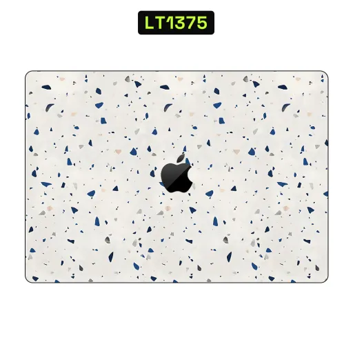 Premium Terrazzo Laptops Skin - Wholesale | Nexa Skins — LT1375 - Terrazzo Raw Skins (stone, blue, white)